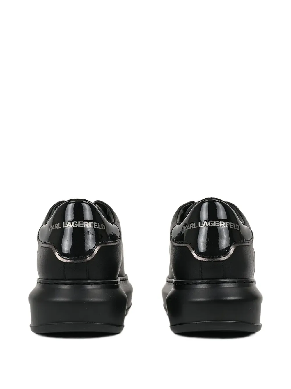 Karl Lagerfeld Sneakers met plateauzool en logo - Zwart