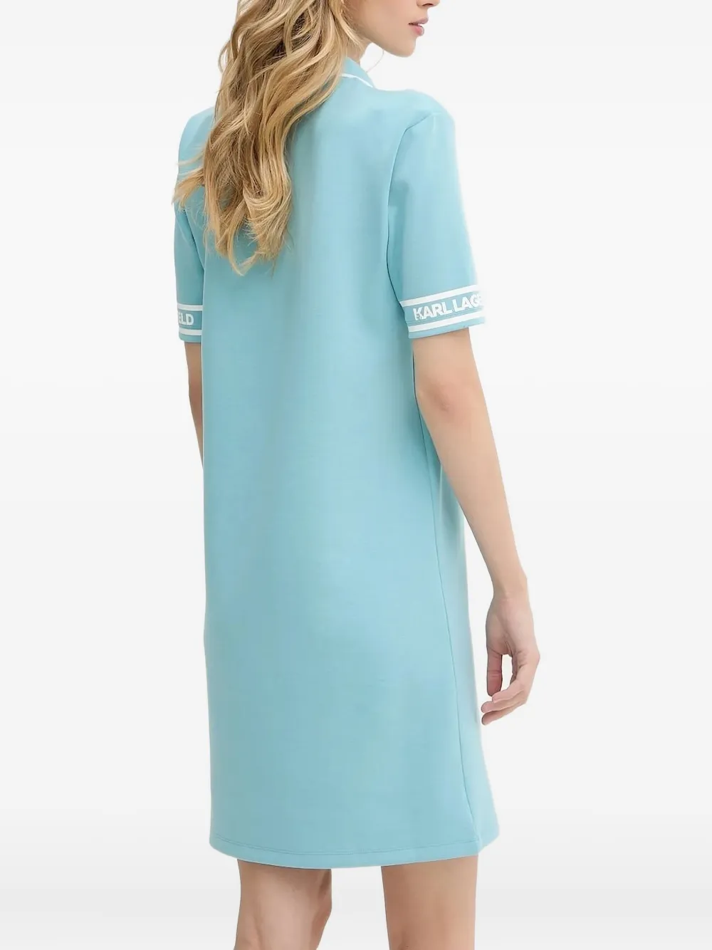 Karl Lagerfeld Polojurk met logodetail - Blauw