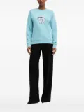 Karl Lagerfeld crystal-embellished sweatshirt - Blue