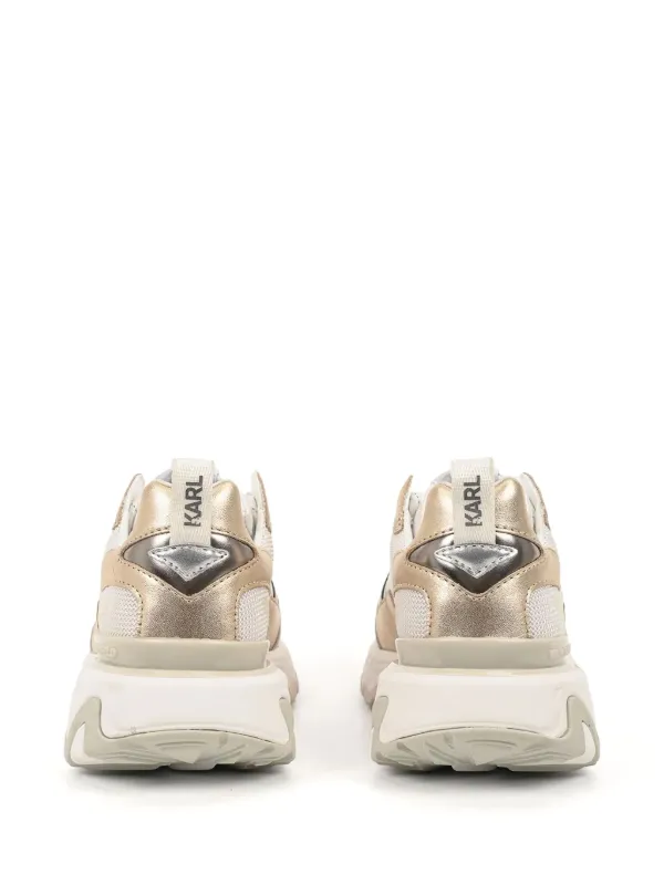 Karl Lagerfeld logo-detail Sneakers | Gold | FARFETCH ZA