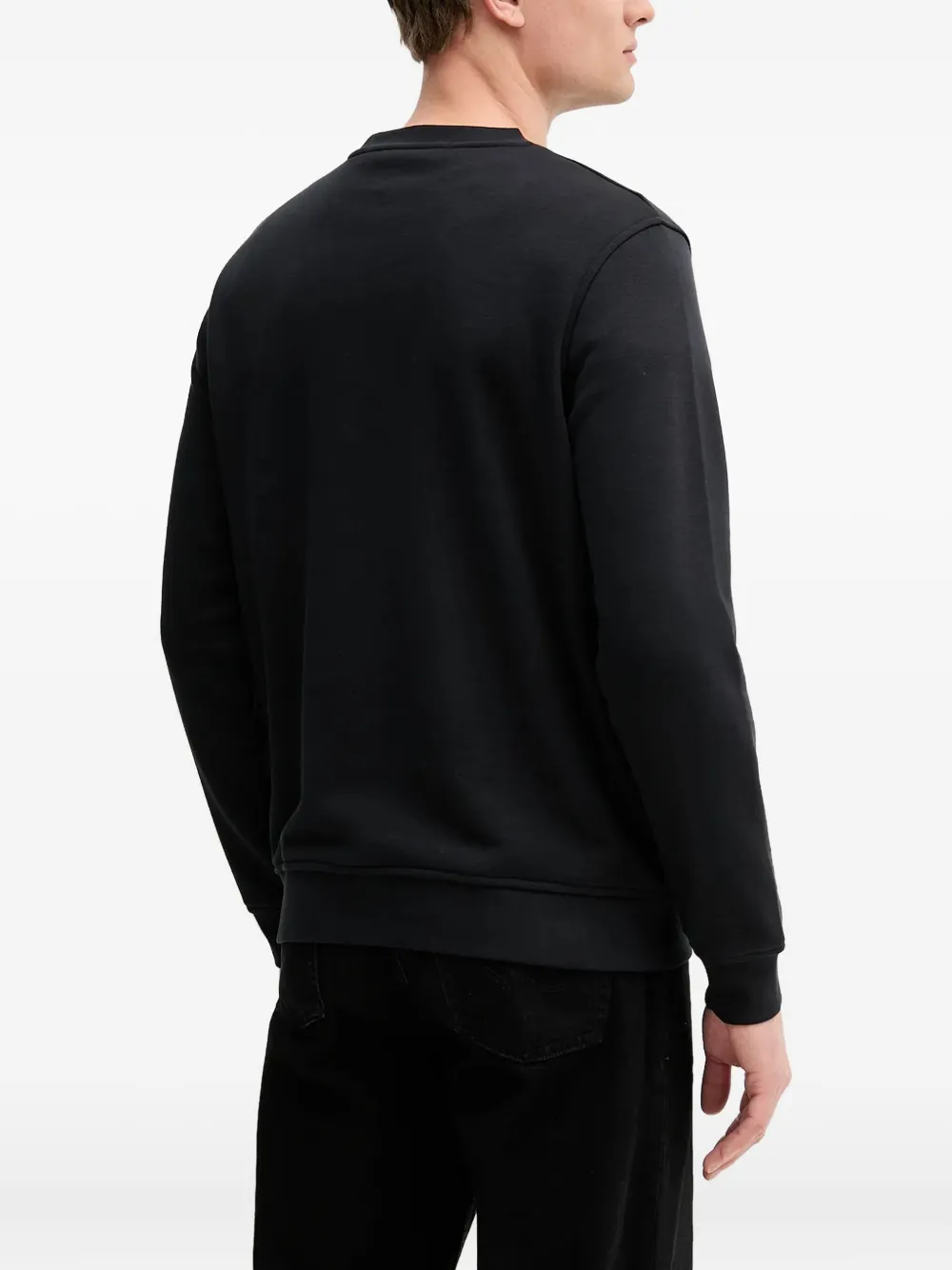 Karl Lagerfeld logo crew-neck sweatshirt Zwart