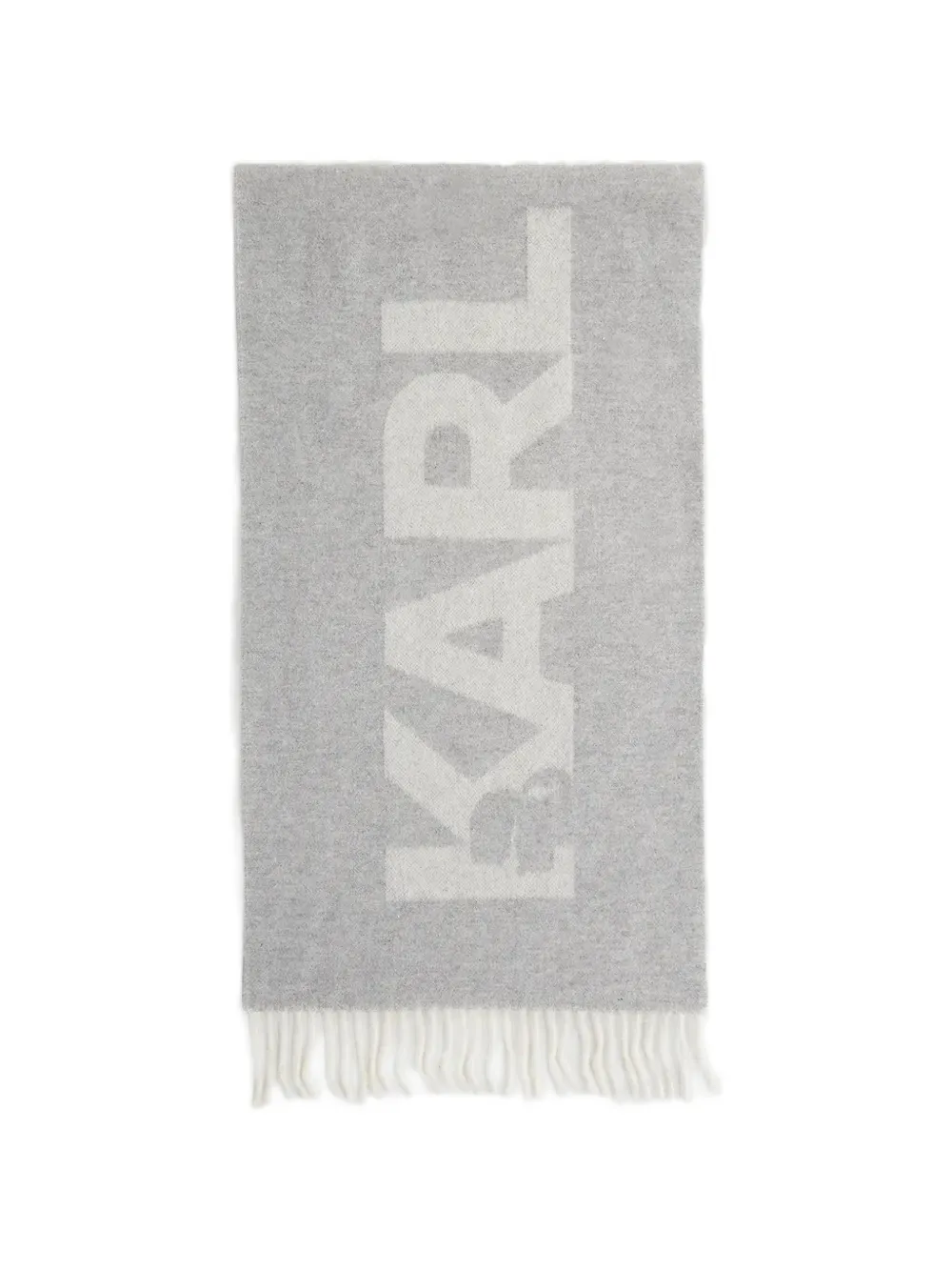 Karl Lagerfeld Sciarpa con logo - Grigio