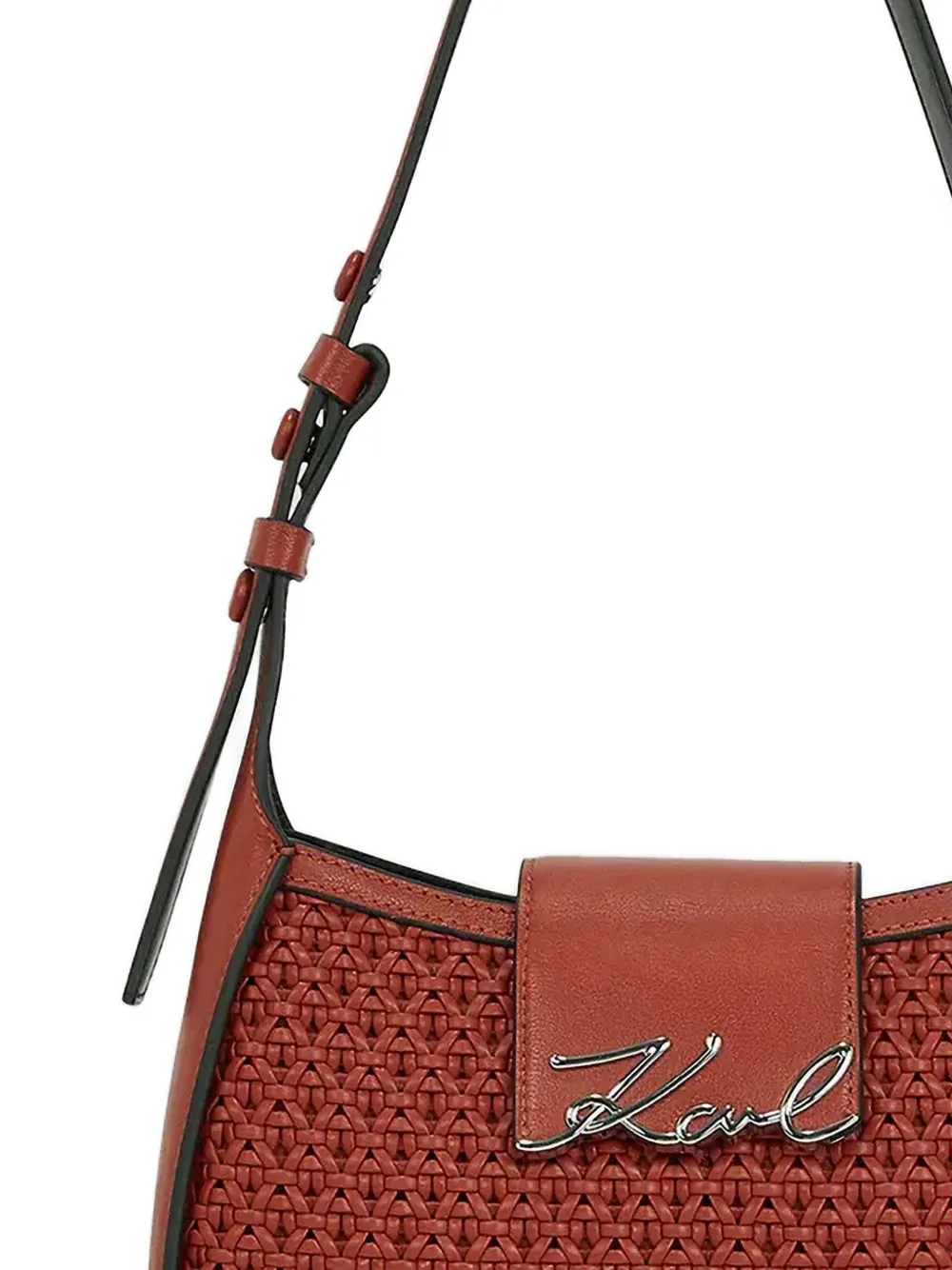 Karl Lagerfeld Geweven shopper Rood