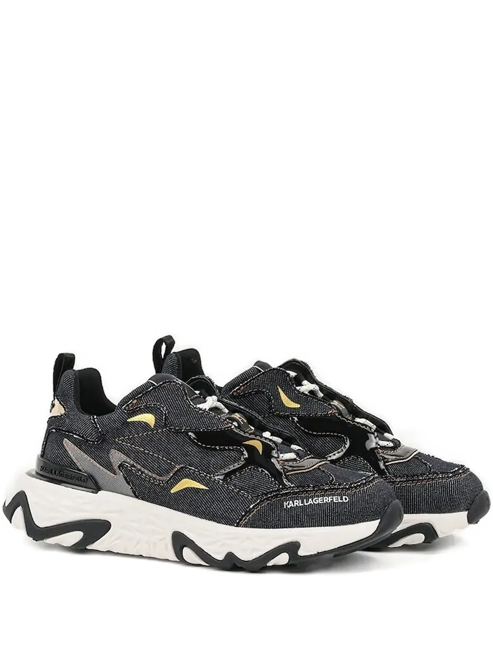 Karl Lagerfeld Blaze Strike denim-panelled sneakers Blue