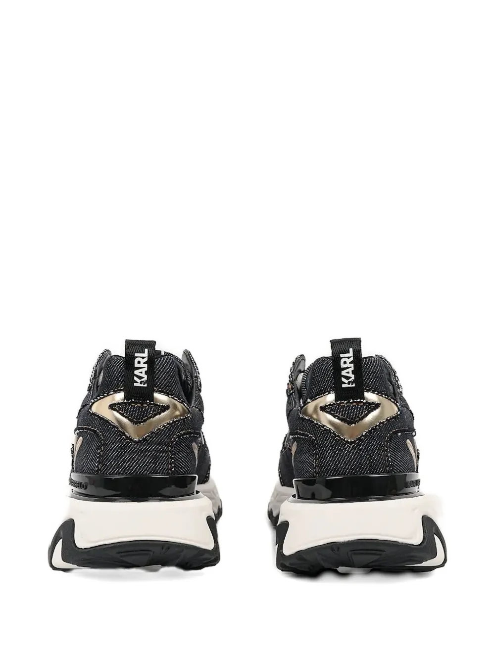 Karl Lagerfeld Blaze Strike denim-panelled sneakers Blue