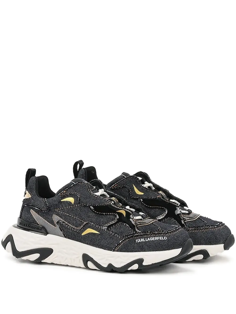 Karl Lagerfeld Blaze Strike denim-panelled sneakers Blue