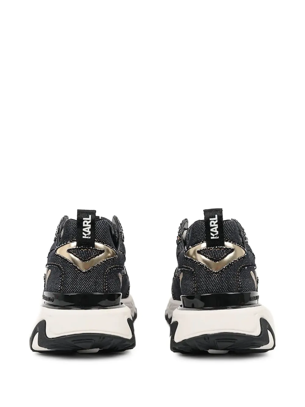 Karl Lagerfeld Blaze Strike sneakers met denim vlakken - Blauw