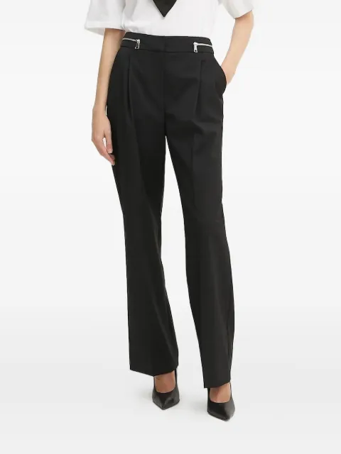 Karl Lagerfeld zip-detail pleated trousers