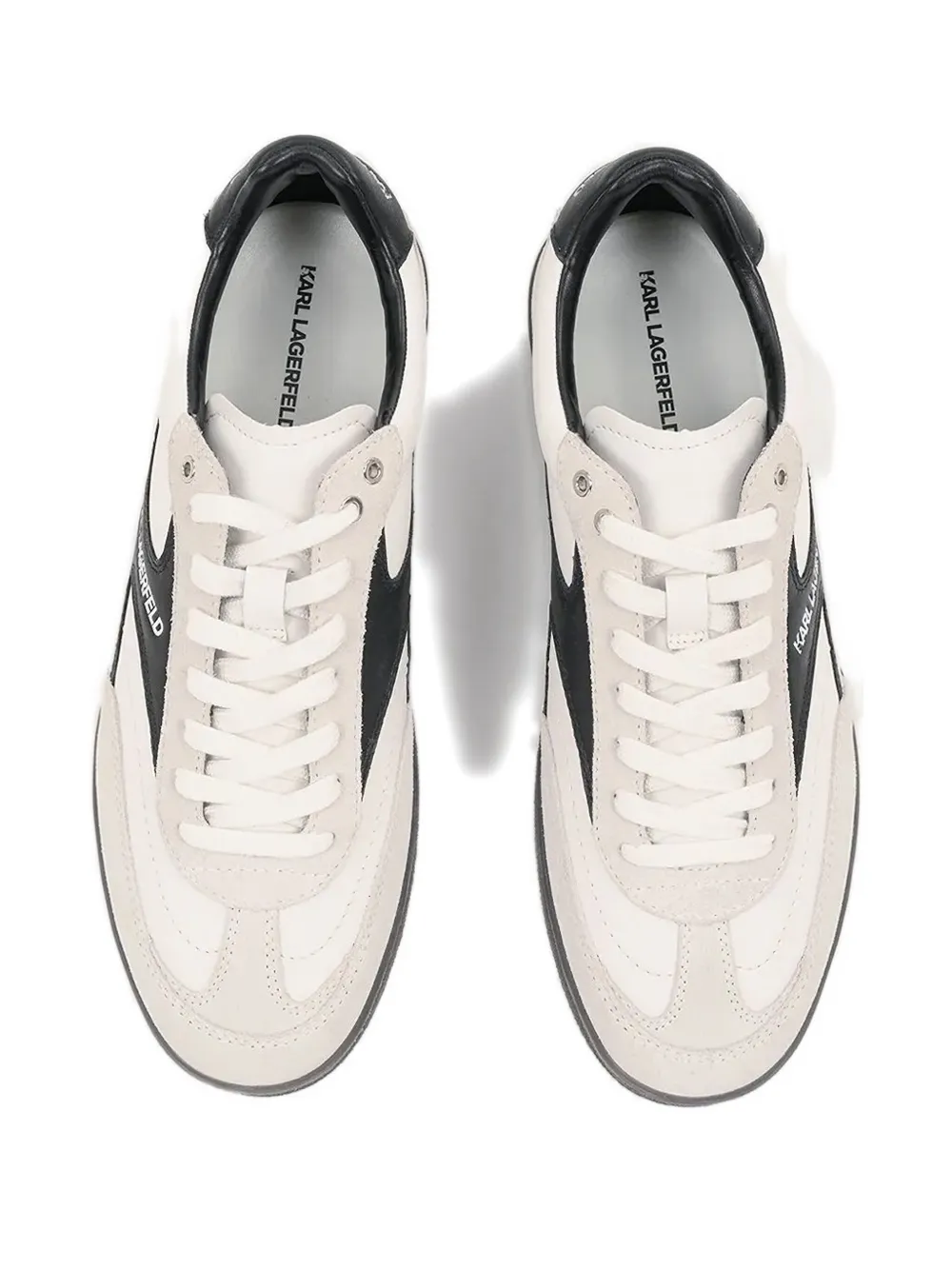 Karl Lagerfeld Lace-up Sneakers In White