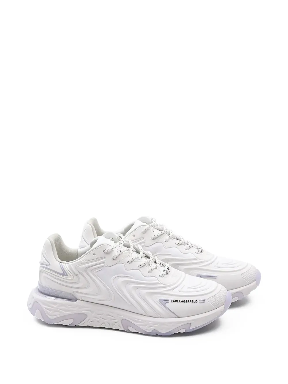 Karl Lagerfeld sculpted-sole sneakers White