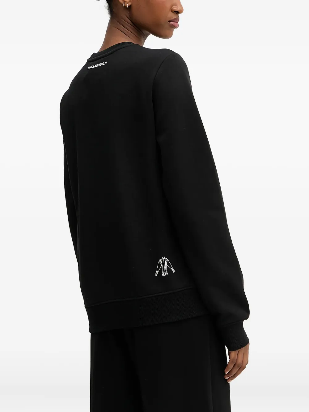 Karl Lagerfeld Katoenen sweater Zwart