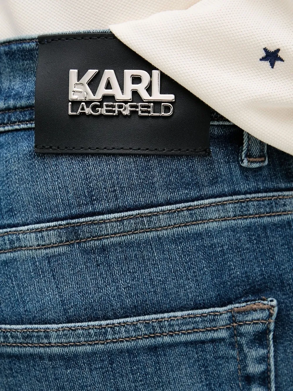 Karl Lagerfeld Normal Bel straight jeans Blauw