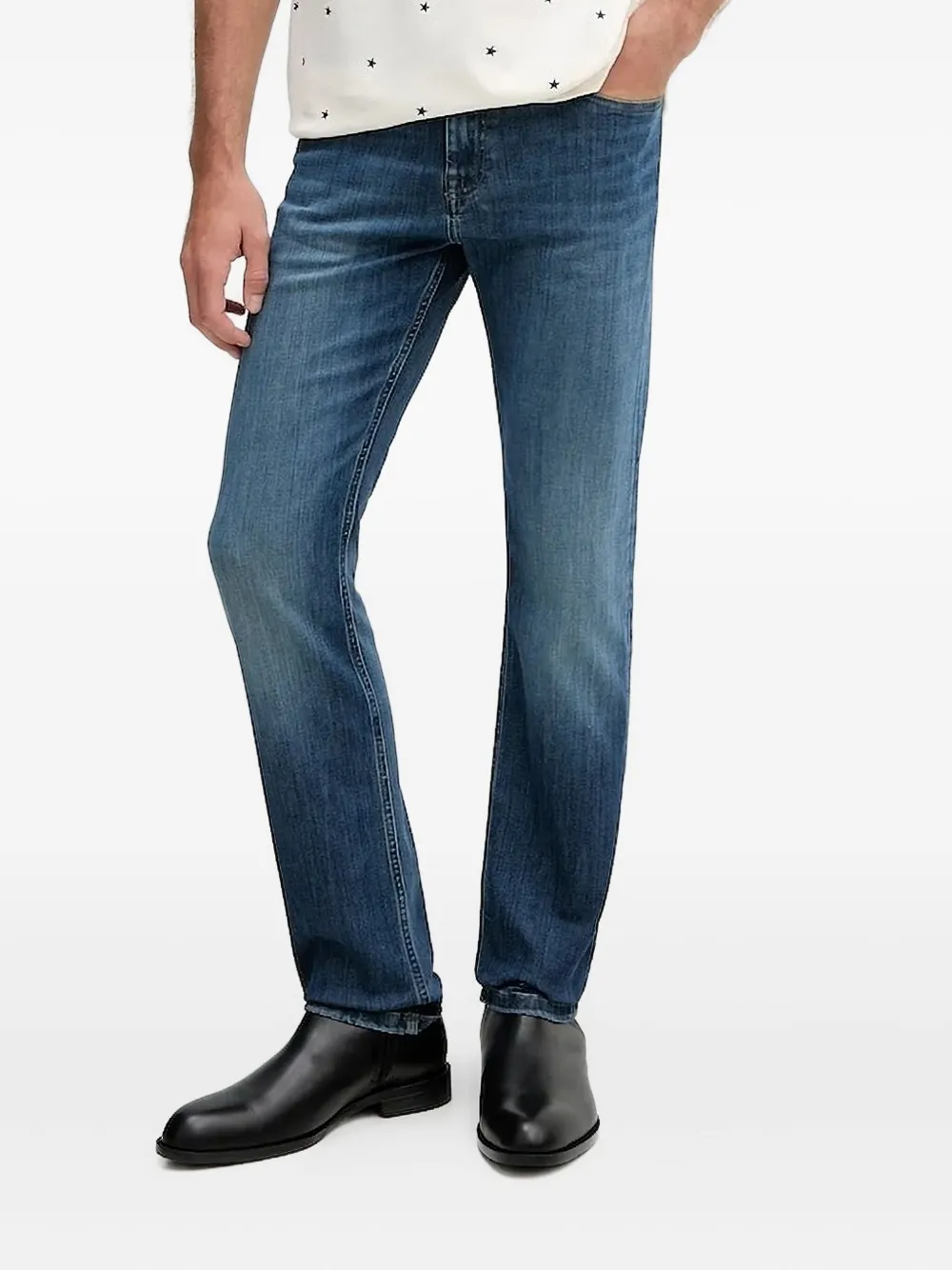 Karl Lagerfeld Normal Bel straight jeans Blauw