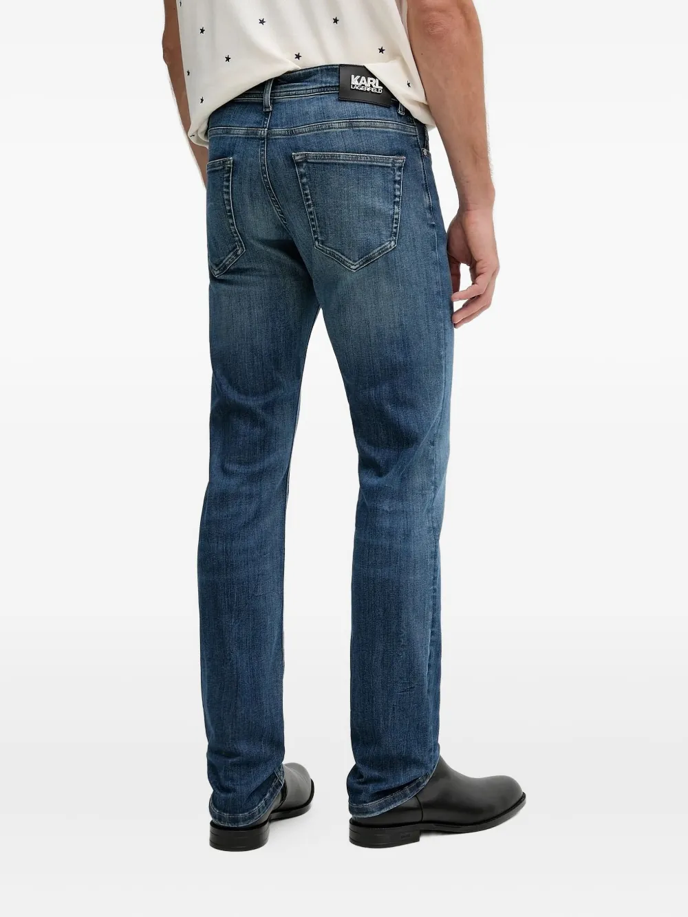 Karl Lagerfeld Normal Bel straight-leg jeans - Blauw