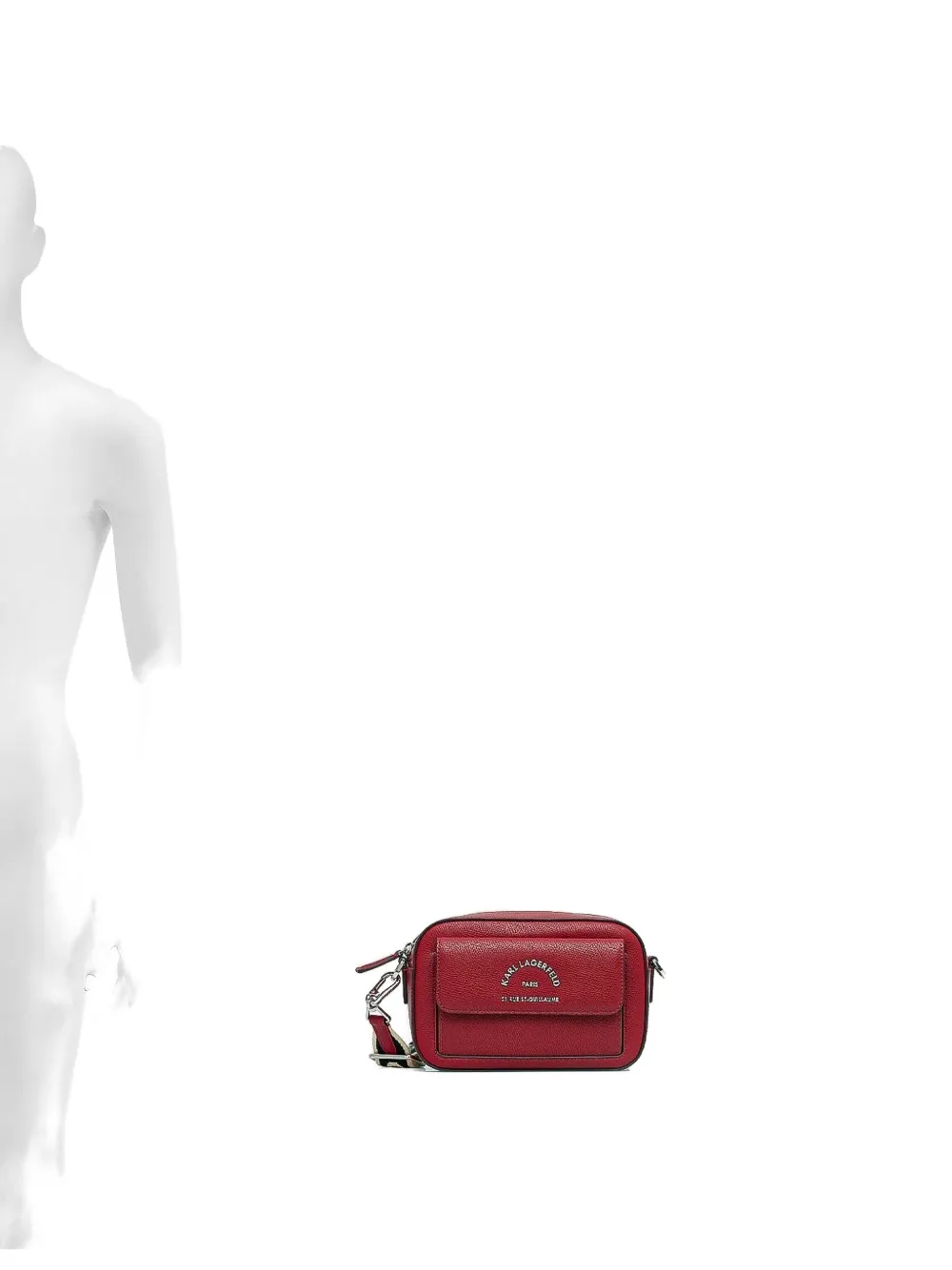 Karl Lagerfeld Embellished Cross Body Bag In Red