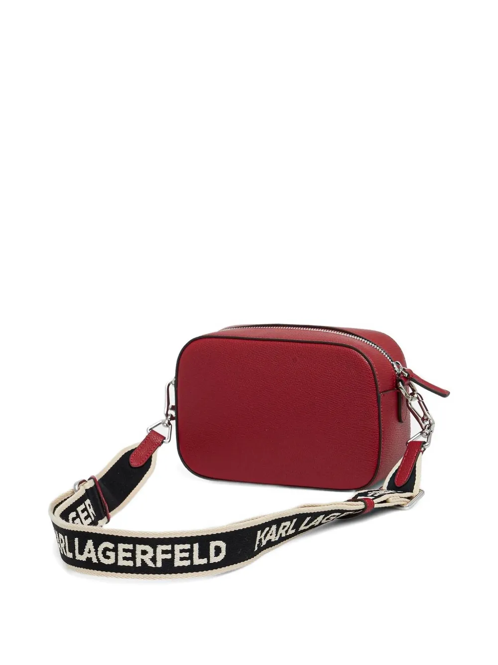 Karl Lagerfeld Embellished Cross Body Bag In Red
