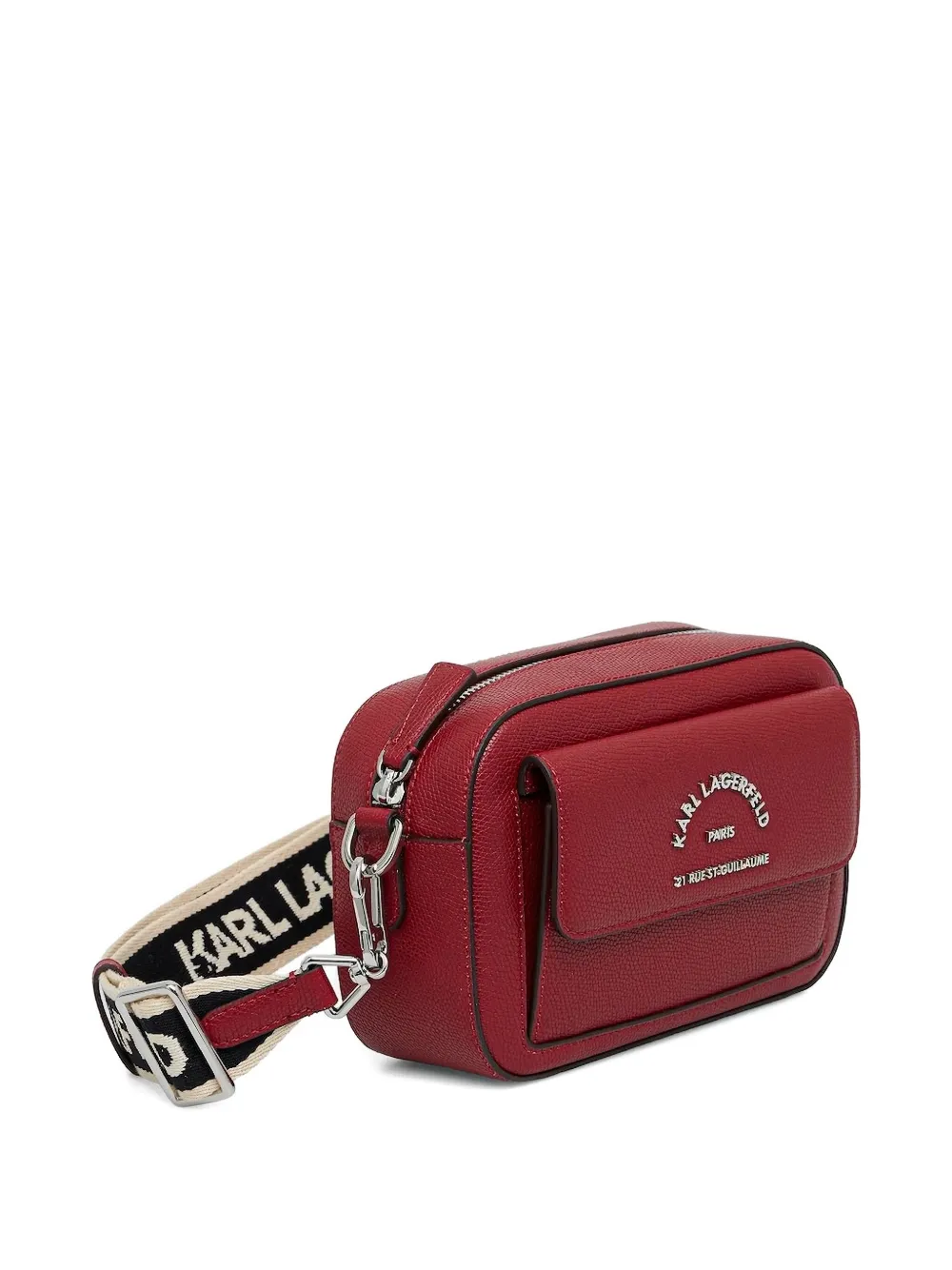 Karl Lagerfeld Embellished Cross Body Bag In Red