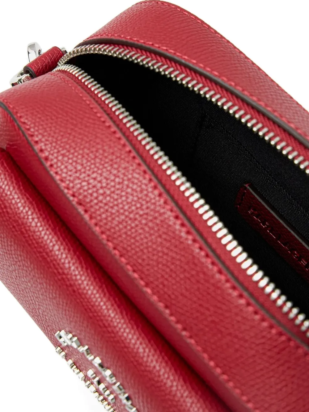 Karl Lagerfeld Embellished Cross Body Bag In Red