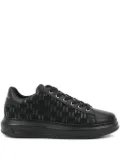 Karl Lagerfeld monogram platform sneakers - Black