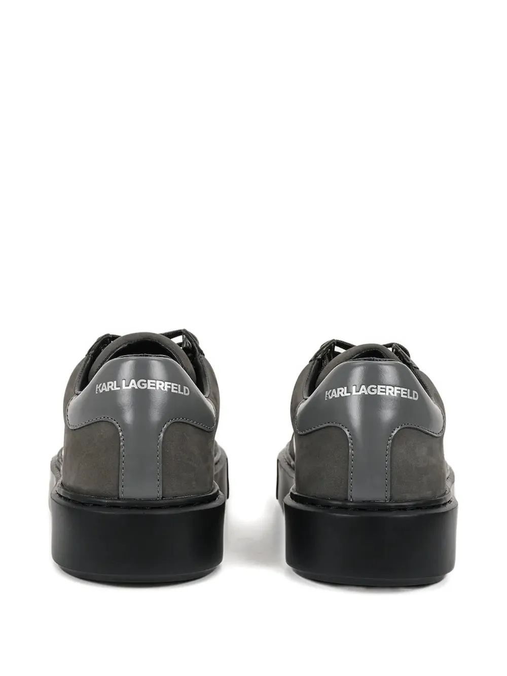 Karl Lagerfeld Lace-up Sneakers In Gray