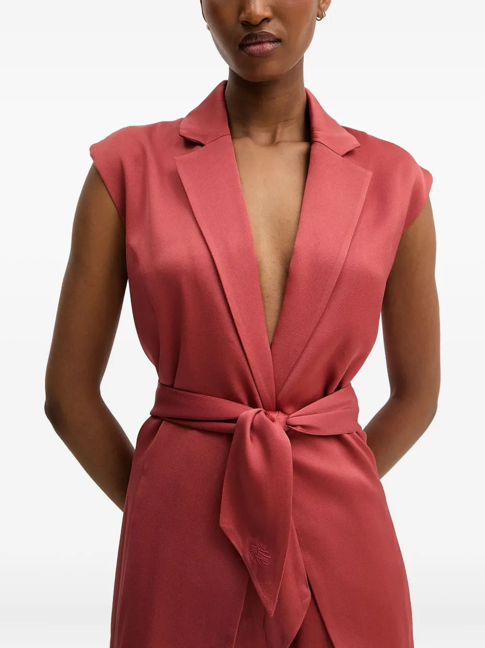 Karl Lagerfeld Mouwloze blouse Rood