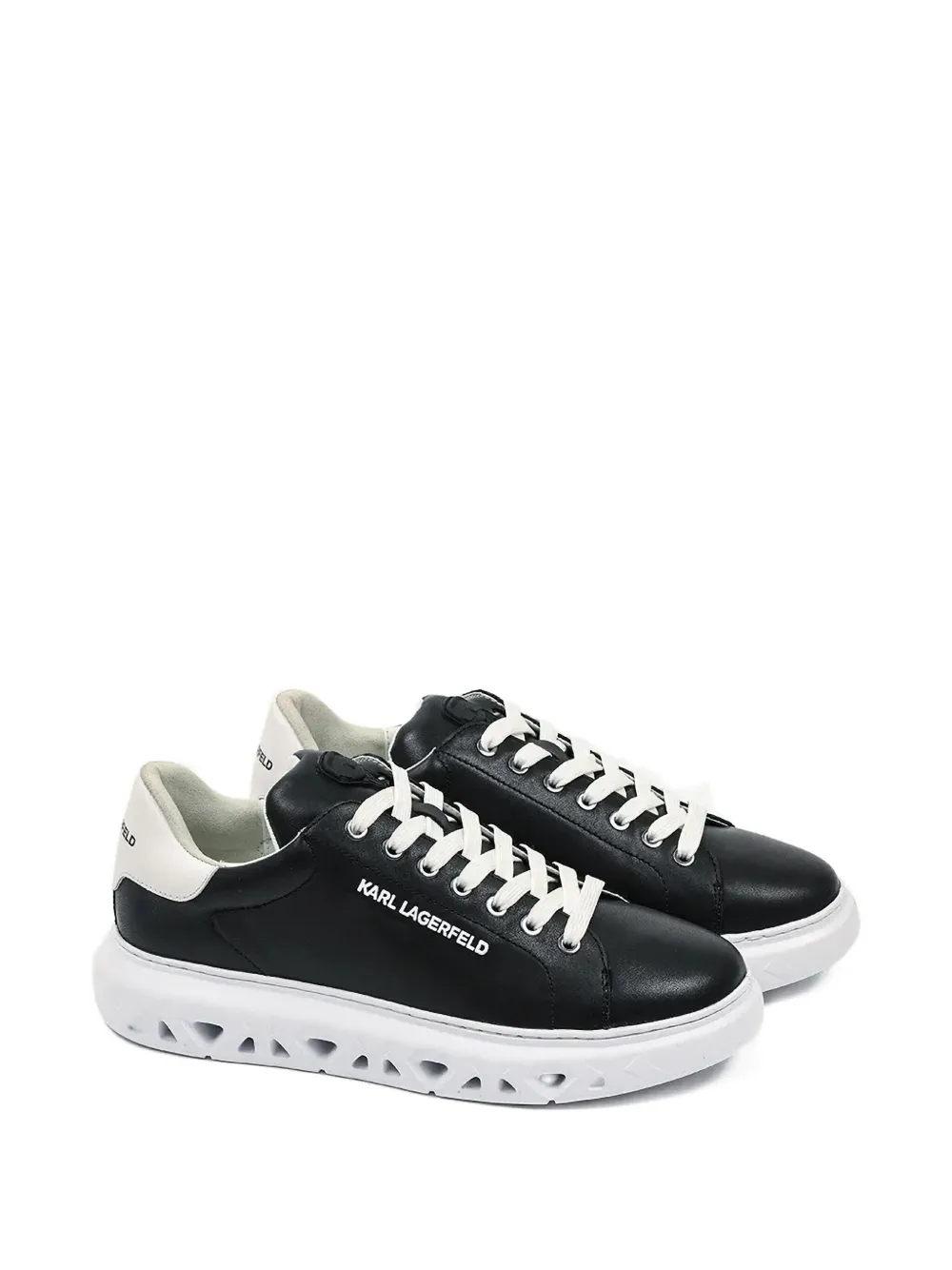 Karl Lagerfeld embroidered-logo sneakers Black