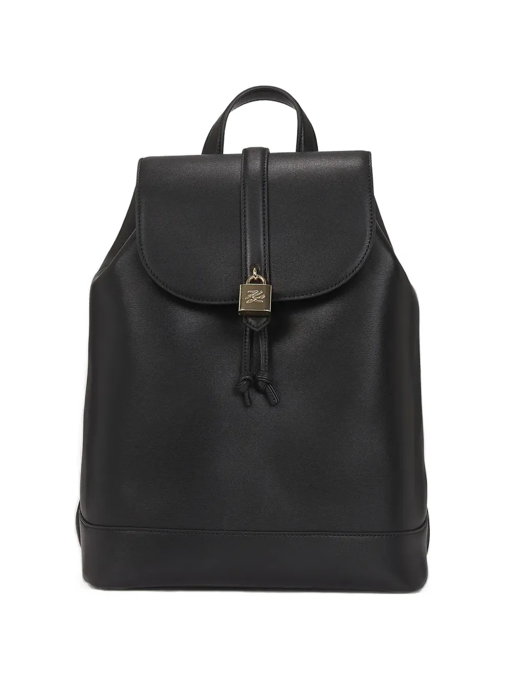 Karl Lagerfeld padlock flap-closure backpack - Nero
