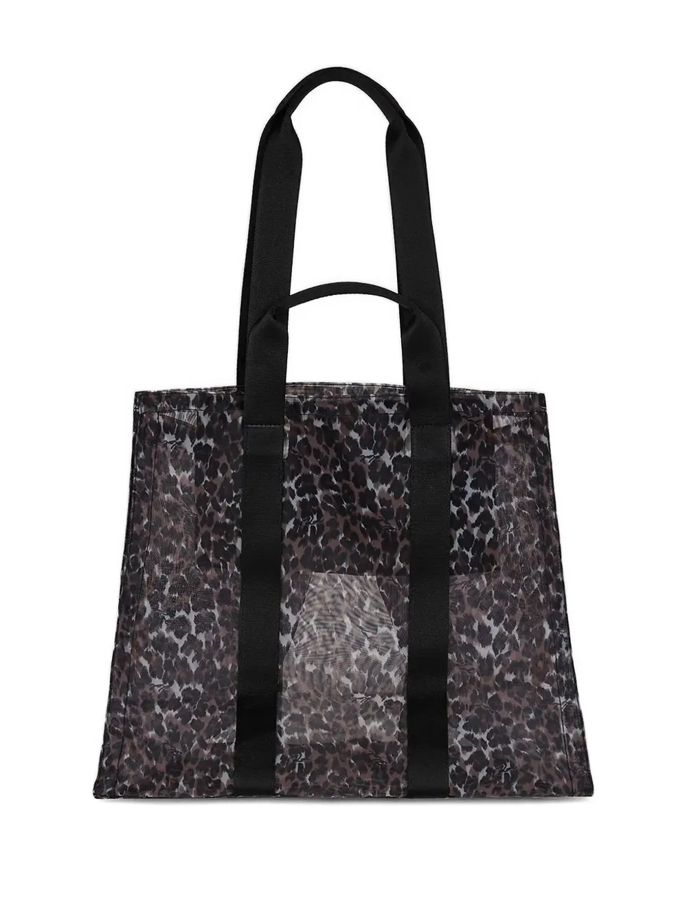 Karl Lagerfeld K/Signature strandtas met luipaardprint - Zwart