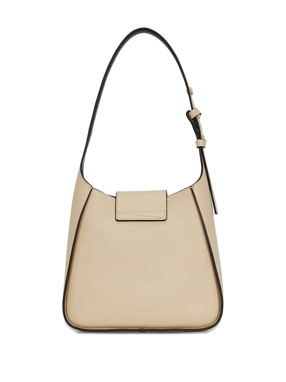 Karl Lagerfeld K/signature woven-detail shoulder bag - Beige