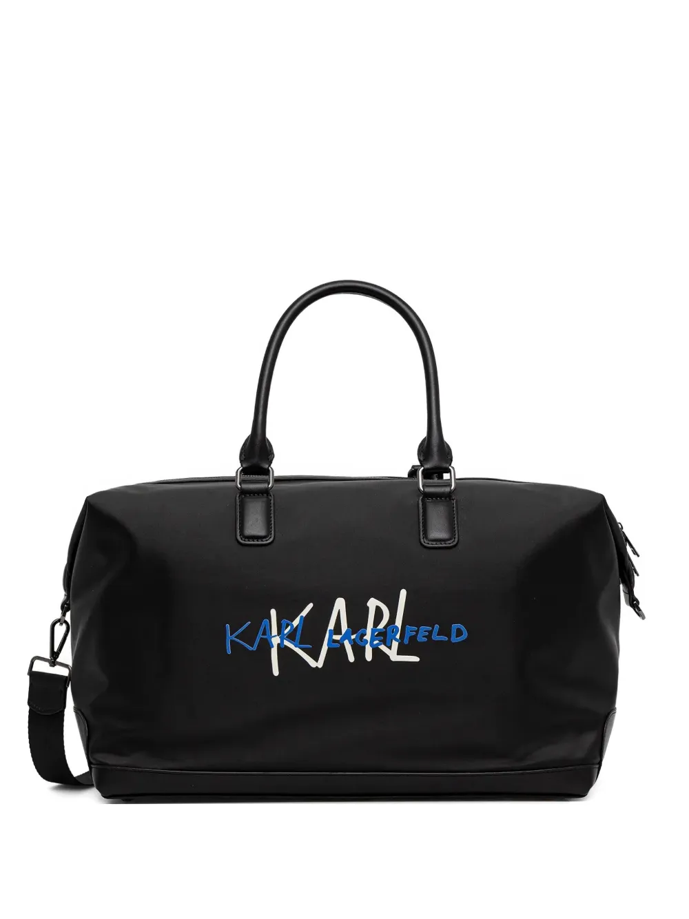 Karl Lagerfeld logo-print holdall bag - Nero