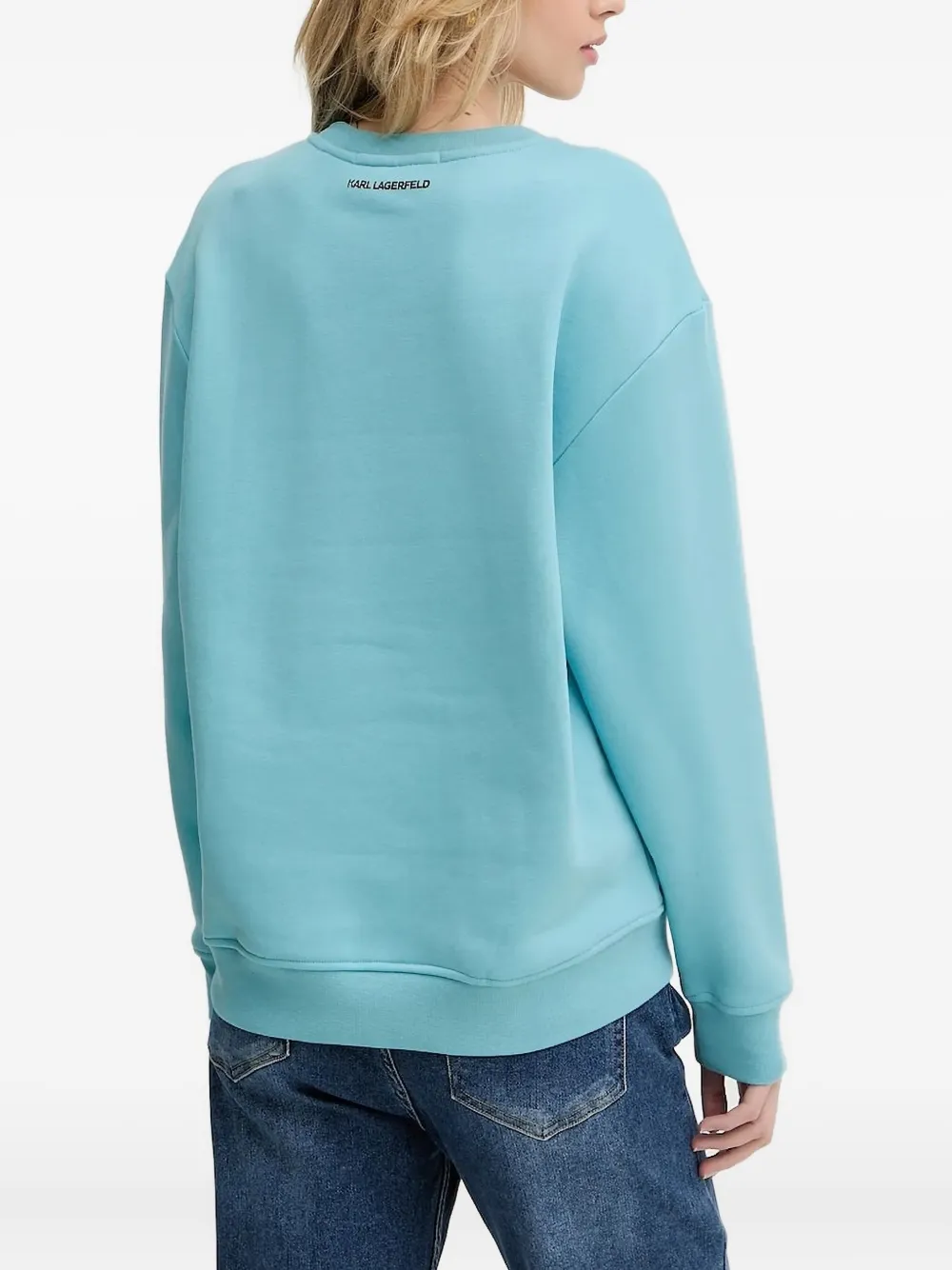 Karl Lagerfeld cartoon-print sweatshirt Blauw