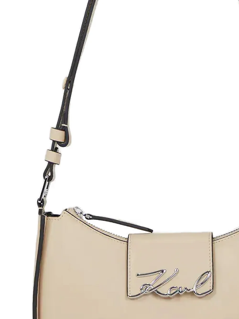 Karl Lagerfeld Schoudertas met logoplakkaat Beige