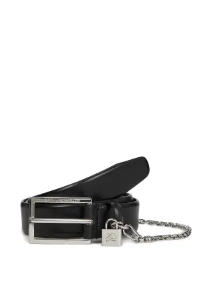 Haider Ackermann Skinny Leather Belt | ブラック | FARFETCH JP