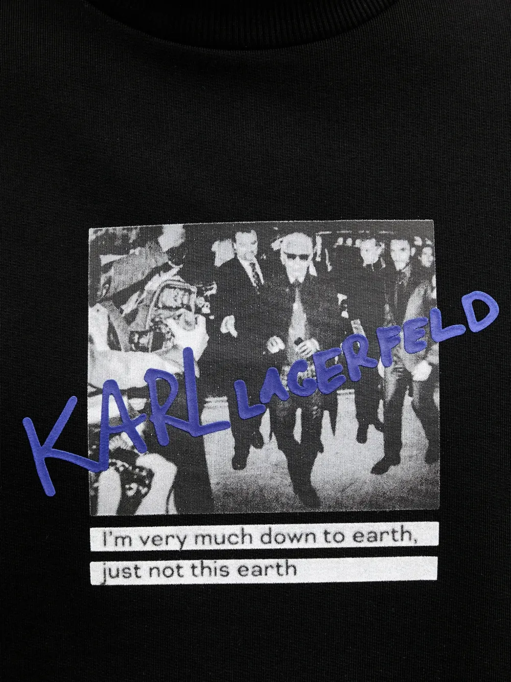 Karl Lagerfeld Sweater met ronde hals Zwart