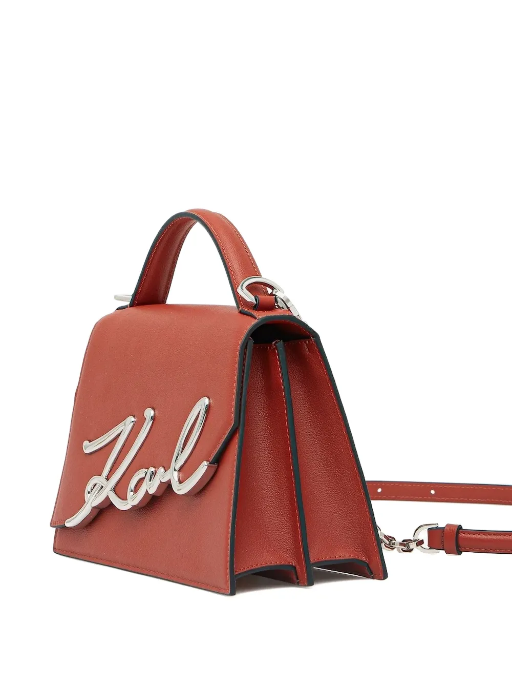 Karl Lagerfeld Tas met logoplakkaat Bruin