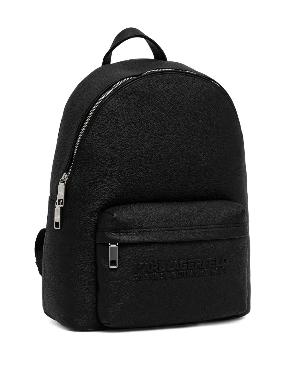 Karl Lagerfeld Rugzak met logo-reliëf Zwart
