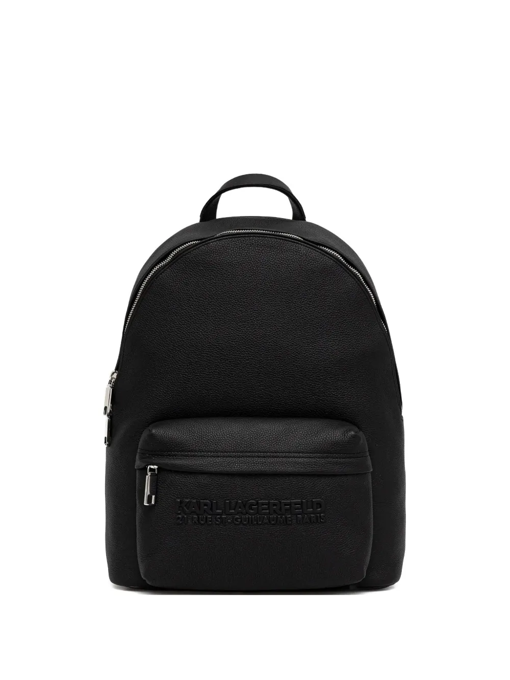 Karl Lagerfeld embossed-logo backpack Zwart