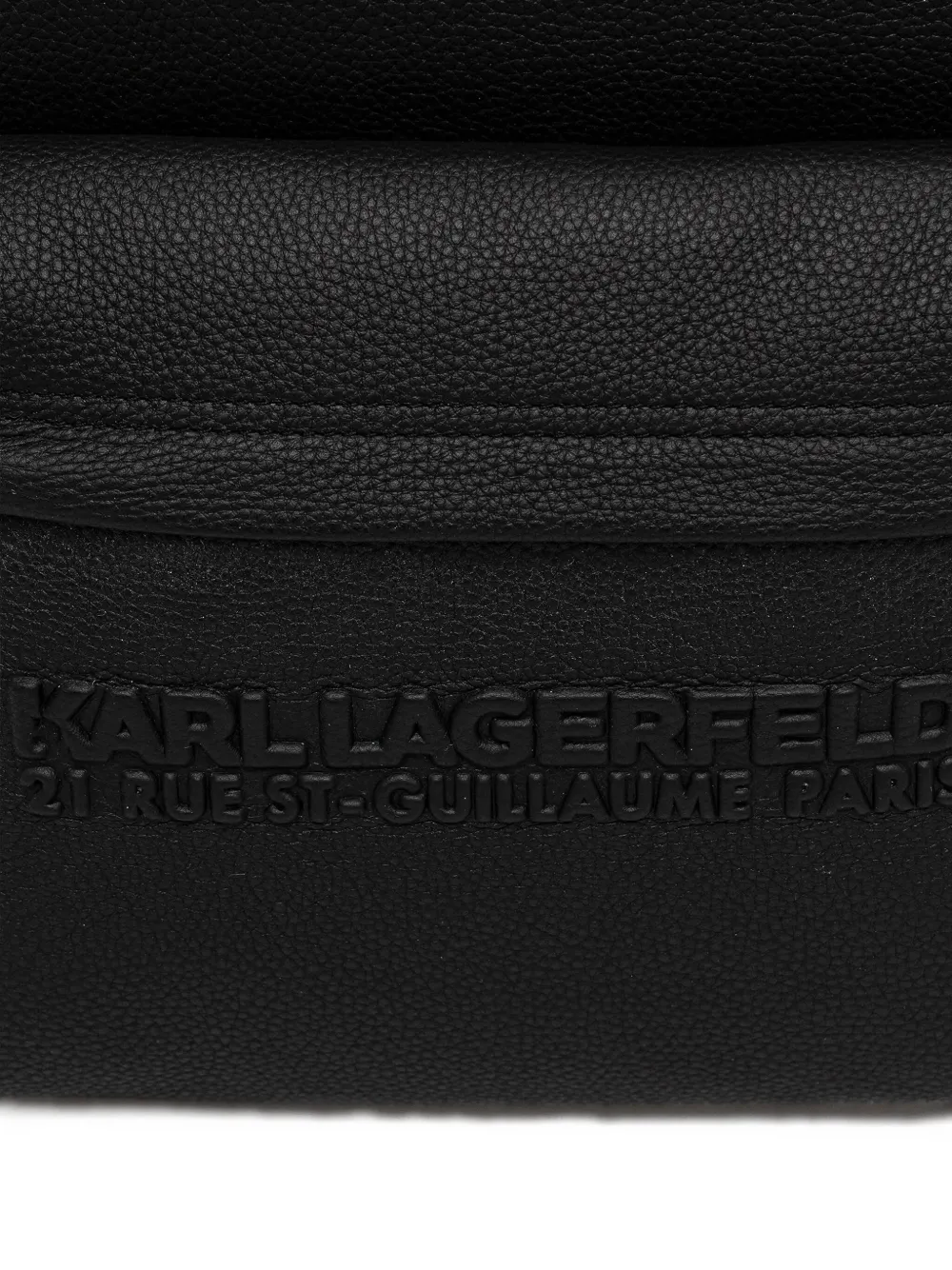 Karl Lagerfeld Rugzak met logo-reliëf Zwart