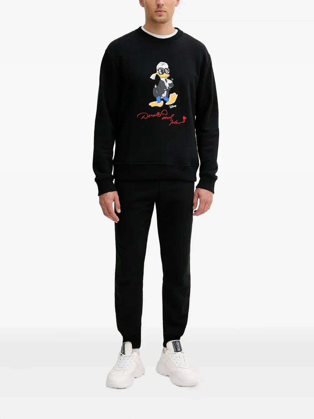 Karl Lagerfeld Donald Duck crew-neck sweatshirt - Zwart