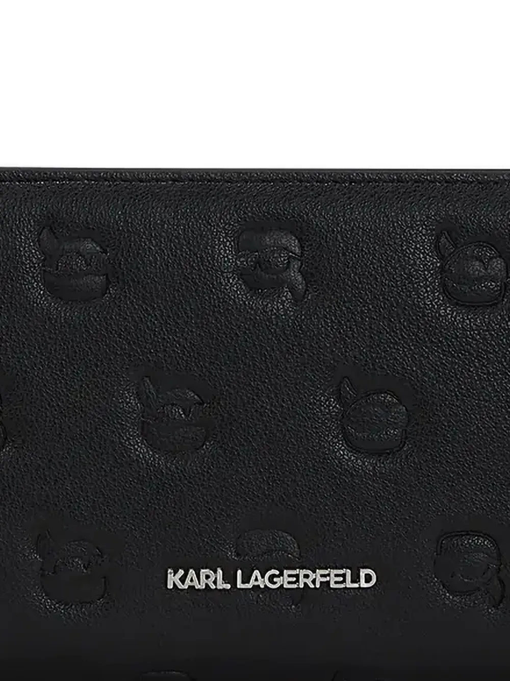 Karl Lagerfeld Ikon portemonnee met monogram Zwart