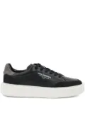 Karl Lagerfeld leather platform sneakers - Black