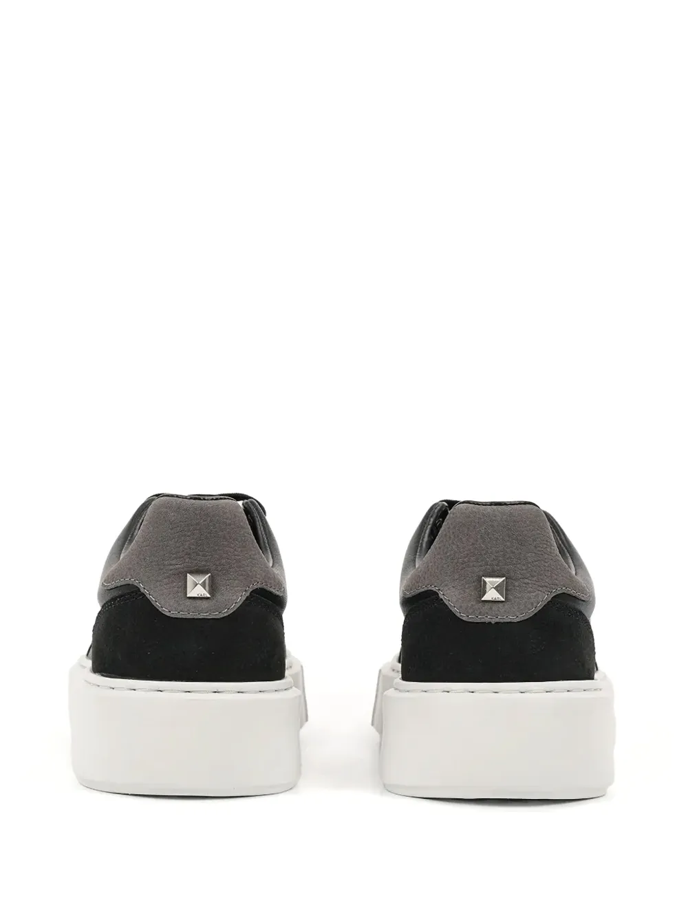 Karl Lagerfeld leather platform sneakers Black