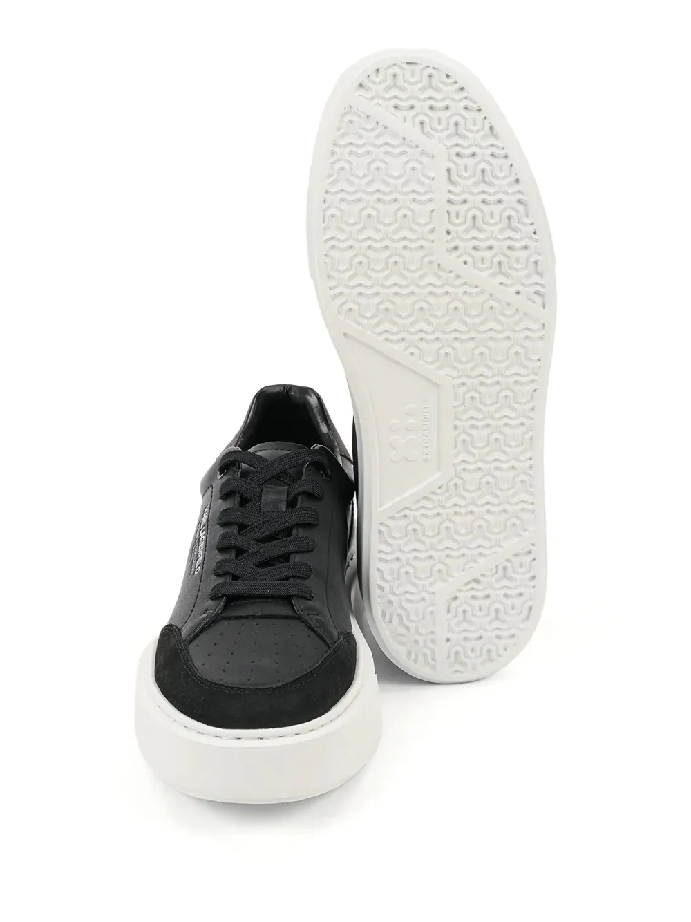 Karl Lagerfeld leather platform sneakers Black