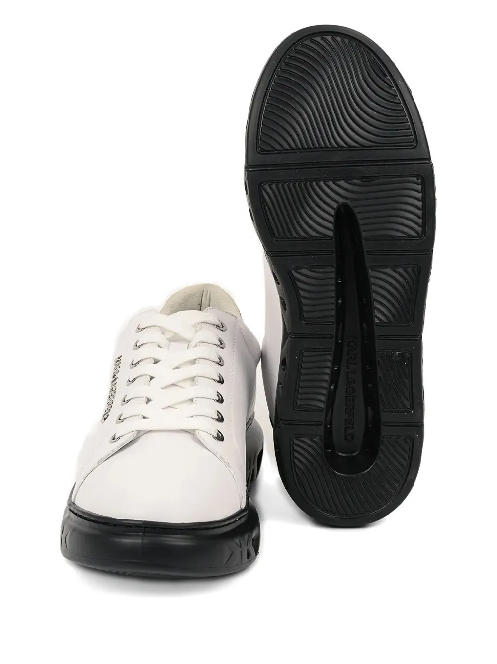 Karl Lagerfeld cut-out-sole sneakers White