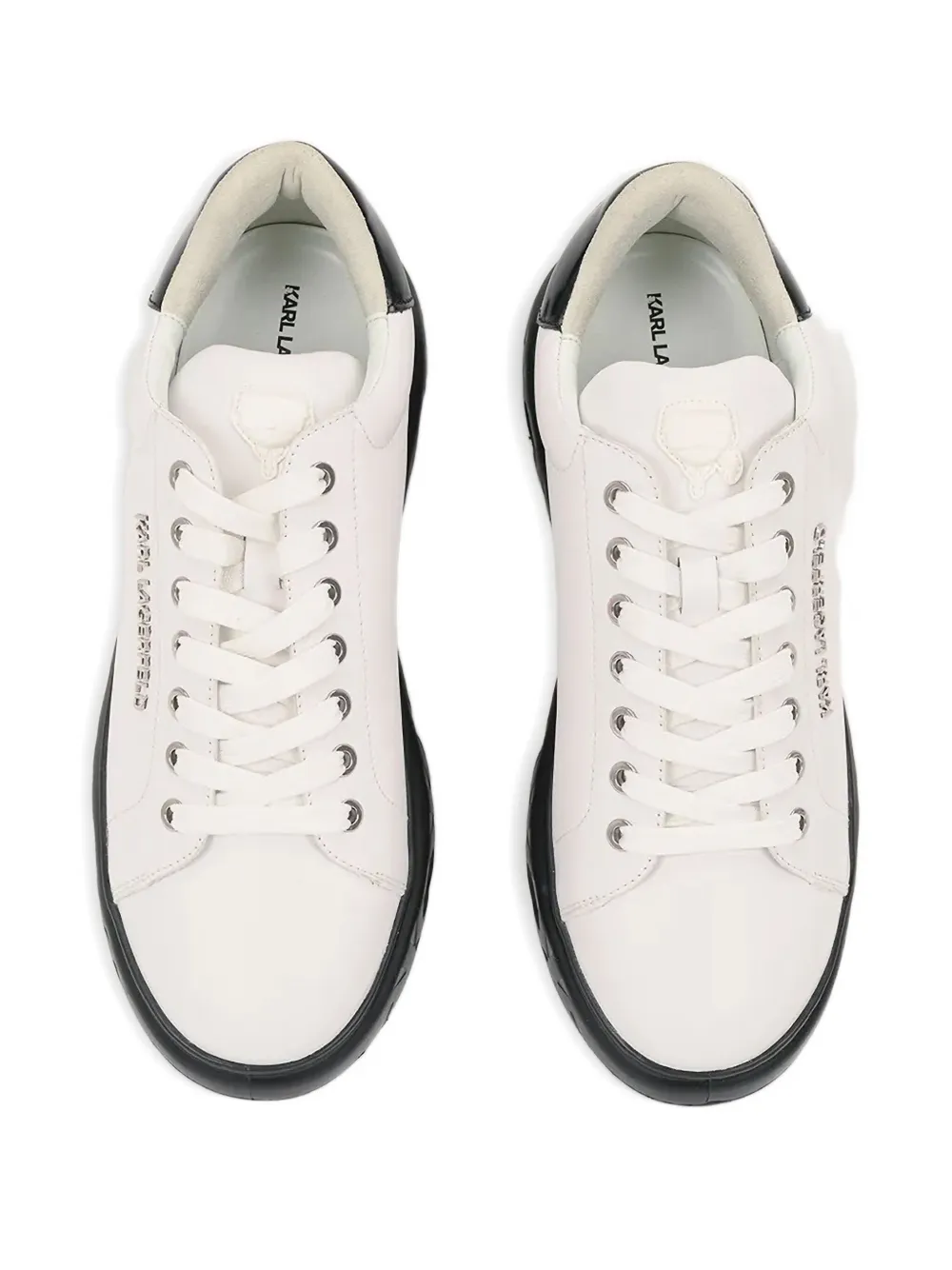 Karl Lagerfeld cut-out-sole sneakers White