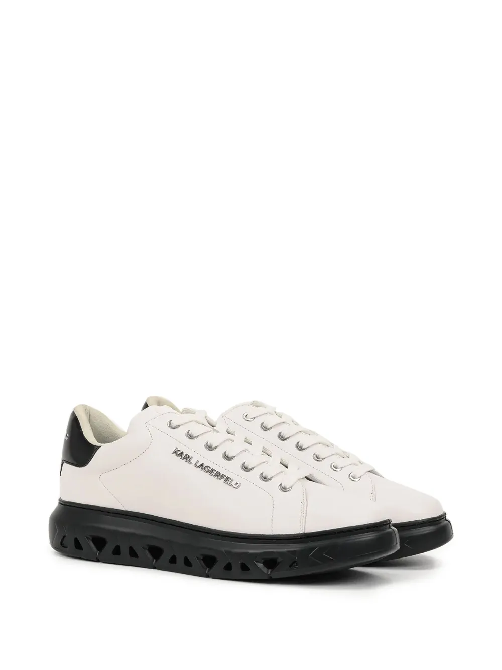 Karl Lagerfeld cut-out-sole sneakers White