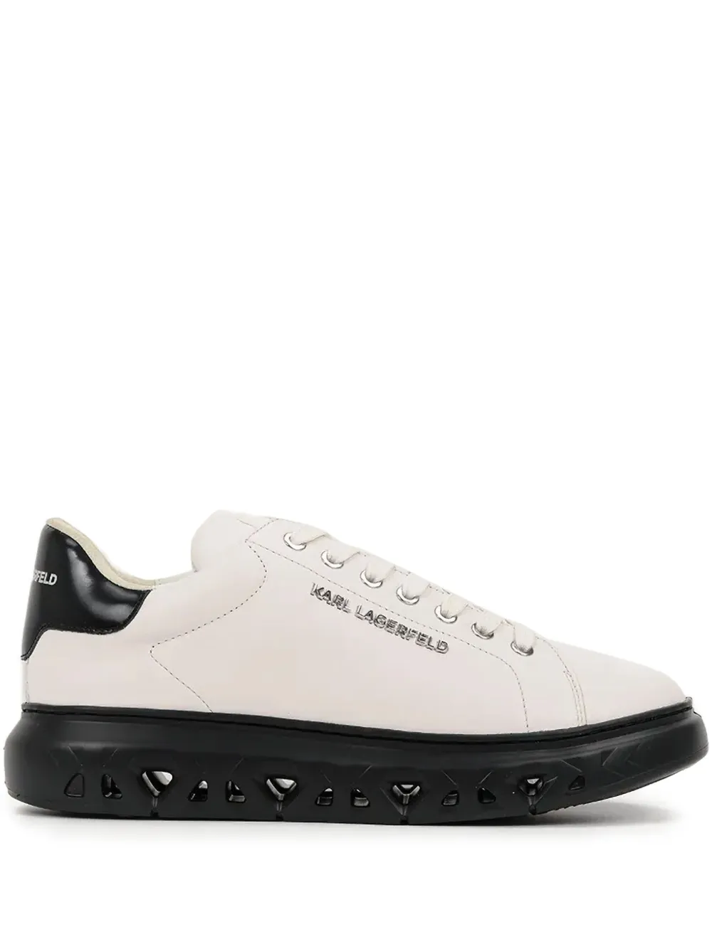 Karl Lagerfeld cut-out-sole sneakers White