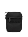 Karl Lagerfeld embossed-logo zip messenger bag - Black