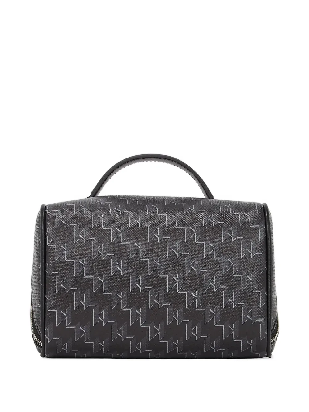 Karl Lagerfeld Toilettas met monogram en handvat - Zwart