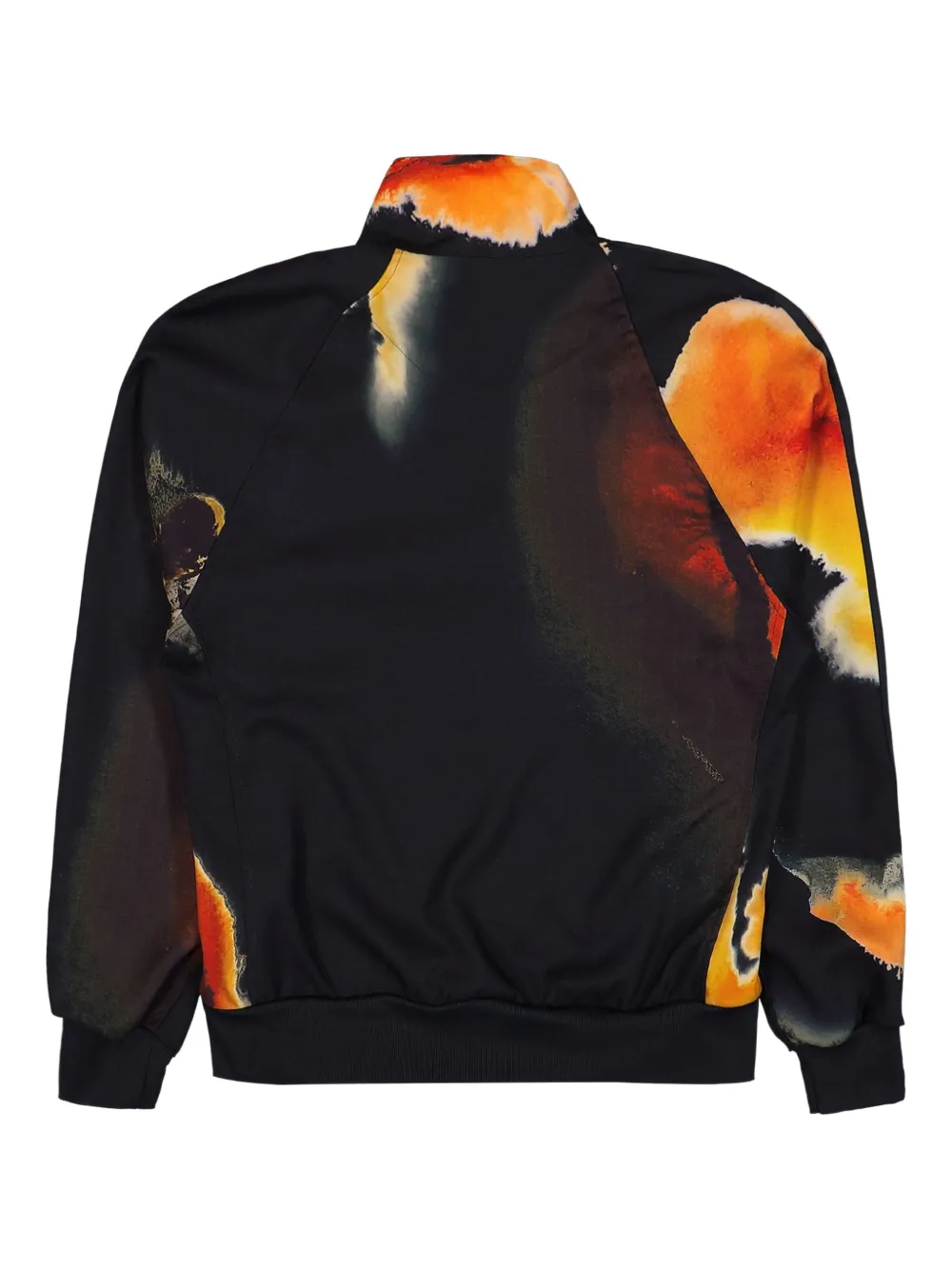 Y-3 Sportjack met raglan mouwen en inktprint Zwart